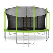 ARLAND Батут 16FT с внутренней страховочной сеткой и лестницей (Light green)